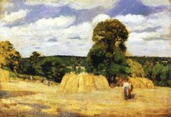 Camille Pissarro The Harvest at Montfoucault
